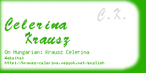 celerina krausz business card